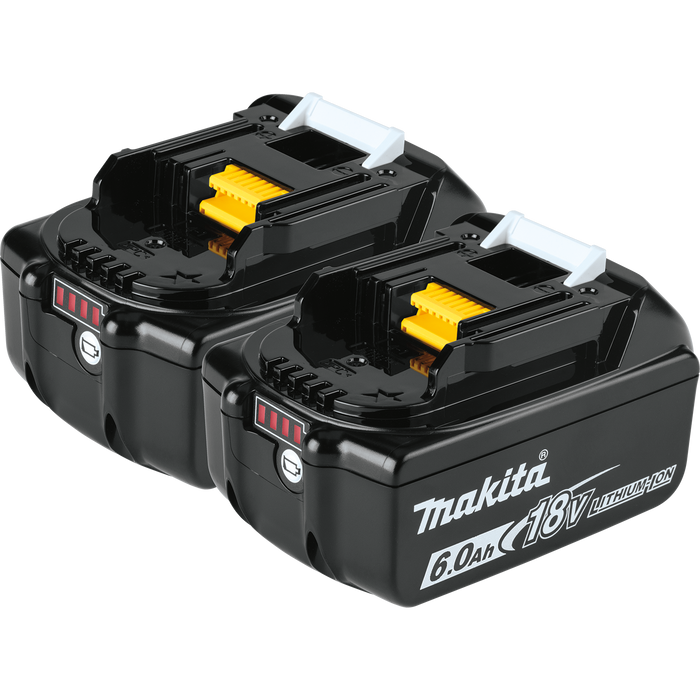 MAKITA BL1860B-2 18V LXT® Lithium‑Ion 6.0Ah Battery, 2/pk