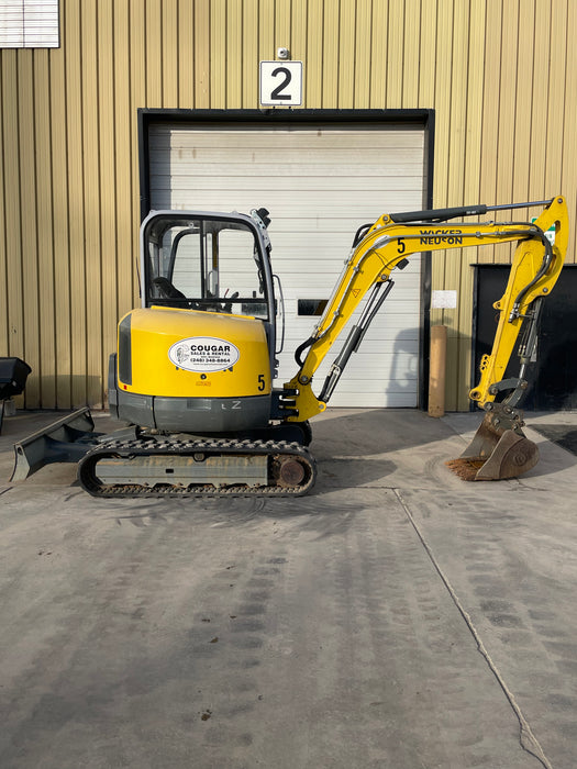 Wacker Neuson EZ38 Mini Excavator with 12" Bucket & 24" Bucket, 38Z-5 (Used for Sale)