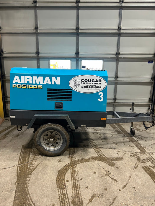 Airman PDS100S-6B4 Air Compressor - 100CFM - Diesel, AC100-3 (Used for Sale)