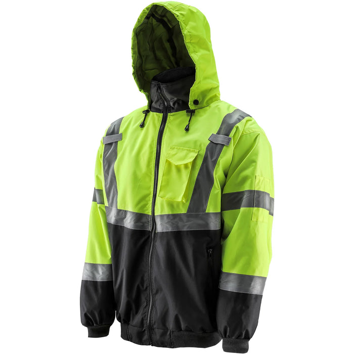 Lift Safety Hi-Viz Yellow Bomber Jacket