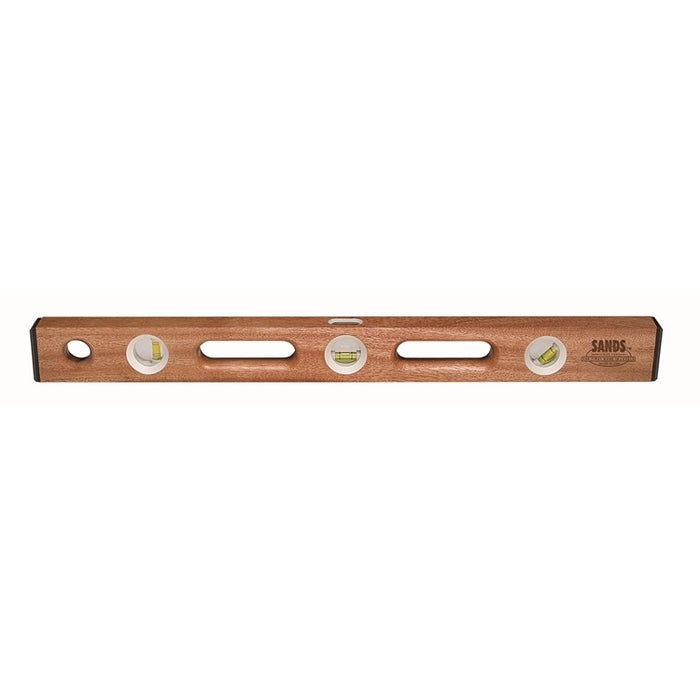 48” Contractor Mahogany Carpenter Level with End Caps (3 Vials) - SL2048