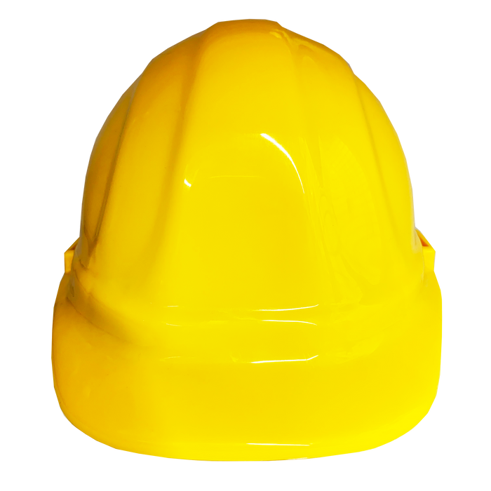 (Yellow) ERB Omega II Hard Hat | 6-Point Ratchet Suspension