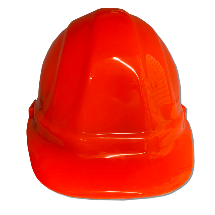 (Orange) ERB Omega II Hard Hat | 6-Point Ratchet Suspension