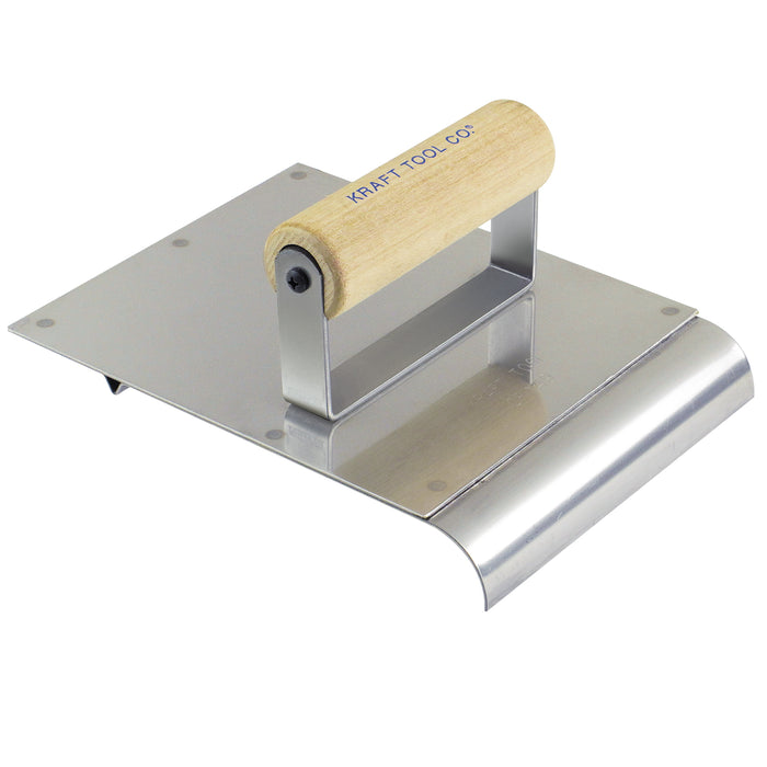6" x 8" Stainless Steel Hand Edger/Groover 3/8"R 1/4"Bit with Wood Handle