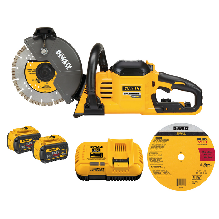 Dewalt® FLEXVOLT® 60V MAX* CORDLESS BRUSHLESS 9 IN. CUT-OFF SAW KIT, DCS692X2