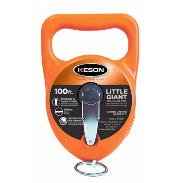 Keson G100 100ft Little Giant Chalk Line Reel