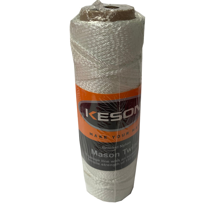 #18 Braided Nylon Mason Twine | White | 250'