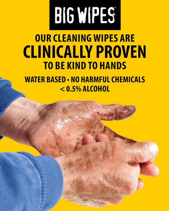 Big Wipes 6002-0046-2 Heavy Duty Antibacterial Wipes 80 Ct.