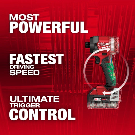 Milwaukee M18 FUEL 1/4" Hex Impact Driver Kit 2953-22