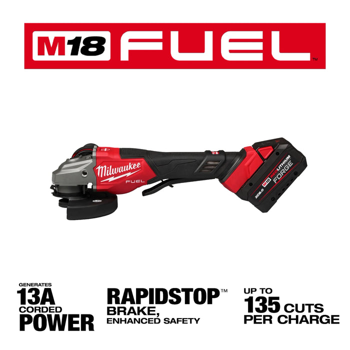 Milwaukee M18 FUEL 4-1/2"-6" Braking Grinder, Paddle Switch Kit 3670-22