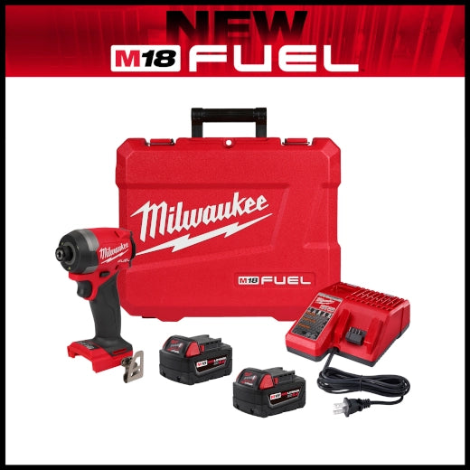Milwaukee M18 FUEL 1/4" Hex Impact Driver Kit 2953-22
