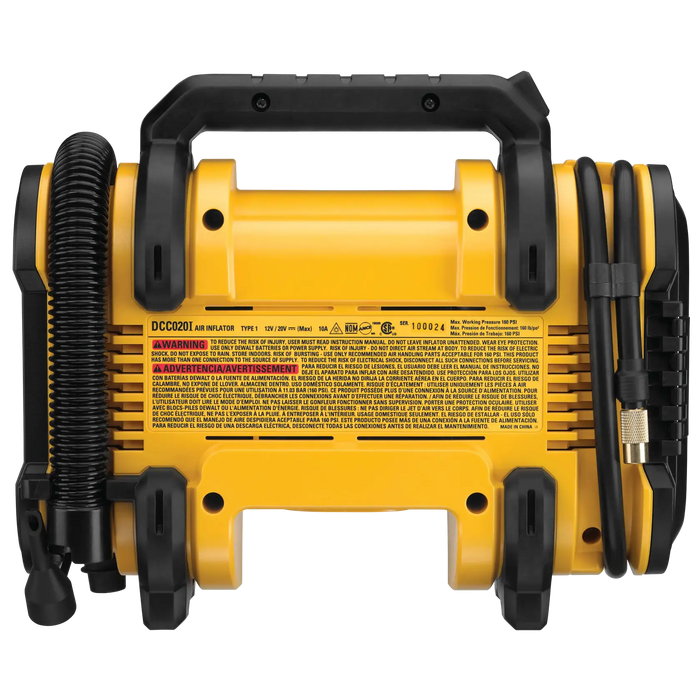 DeWalt DCC020IB20V MAX* Cordless Inflator (Tool Only)