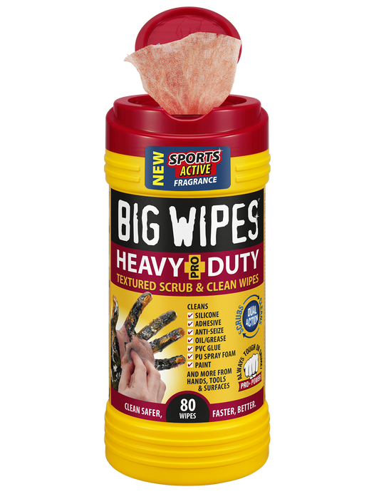 Big Wipes 6002-0046-2 Heavy Duty Antibacterial Wipes 80 Ct.