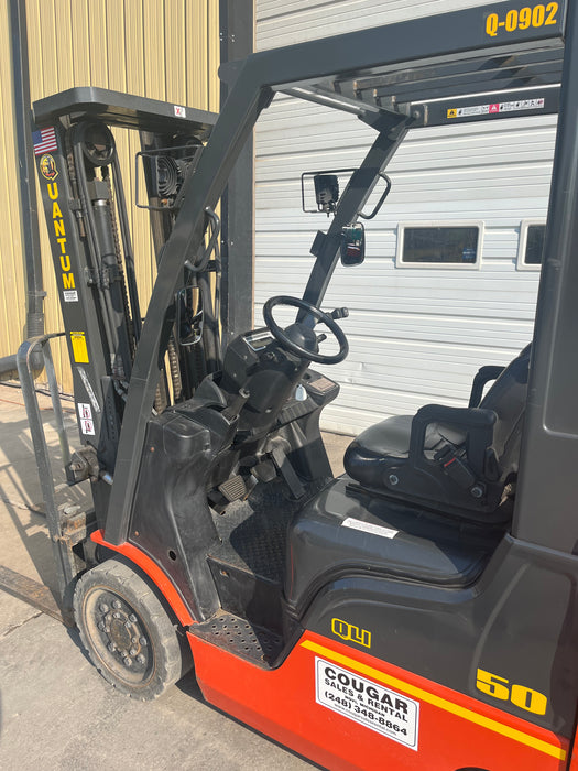 Nissan 5k 15.5' Propane Forklift 2016, HL-6, (Used for Sale)