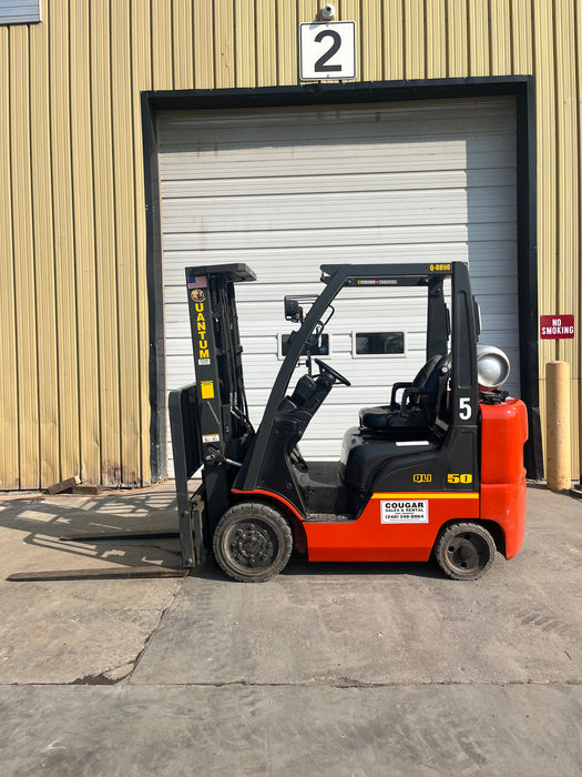 Nissan 5k 15.5' Propane Forklift 2016,HL-5 (Used for Sale)