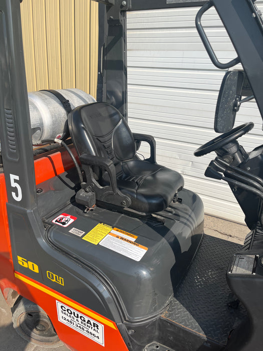 Nissan 5k 15.5' Propane Forklift 2016,HL-5 (Used for Sale)