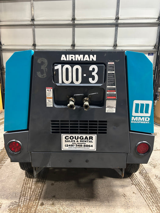 Airman PDS100S-6B4 Air Compressor - 100CFM - Diesel, AC100-3 (Used for Sale)