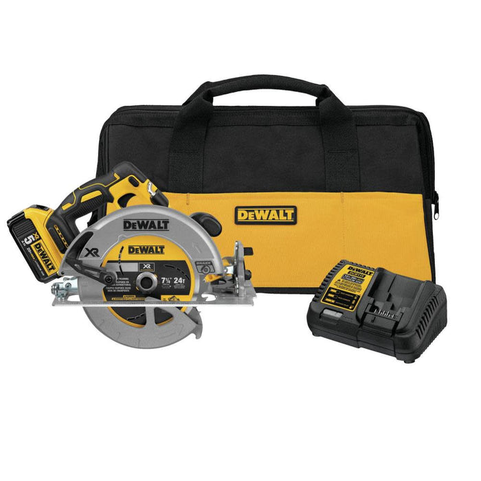 Dewalt® 20V MAX* XR® Brushless Cordless 7-1/4 in. Circular Saw Kit DCS570P1