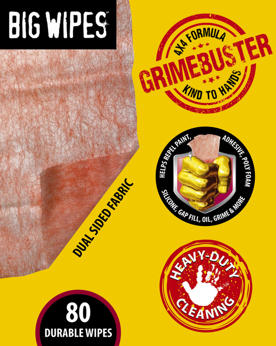 Big Wipes 6002-0046-2 Heavy Duty Antibacterial Wipes 80 Ct.