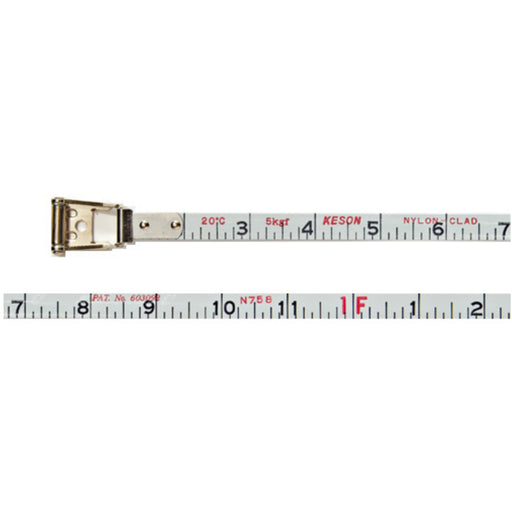Keson OTR-18M-50 Tape Measure, 1/2 in x 50 Ft/15M, Pumpkin