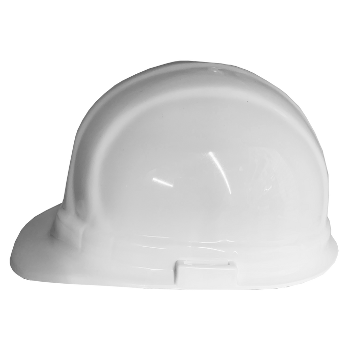 (White) ERB Omega II Hard Hat | 6-Point Ratchet Suspension