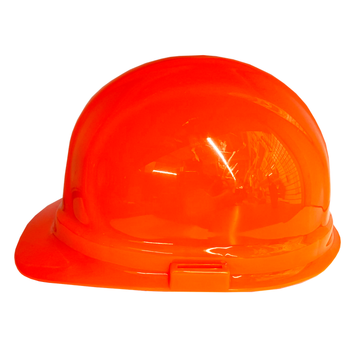 (Orange) ERB Omega II Hard Hat | 6-Point Ratchet Suspension