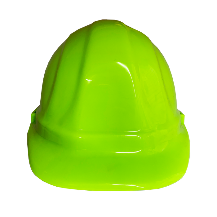 (Hi-Viz Lime) ERB Omega II Hard Hat | 6-Point Ratchet Suspension