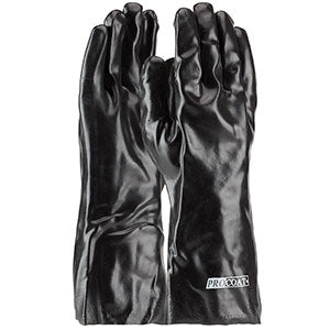 14" Black PVC Gloves (12-Pack)