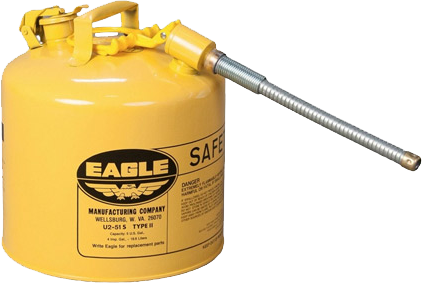 5 Gallon Yellow Safety Can W/ Flex Spout