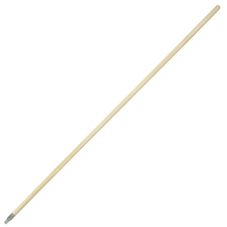 5' Metal Thread Wood Broom Handle