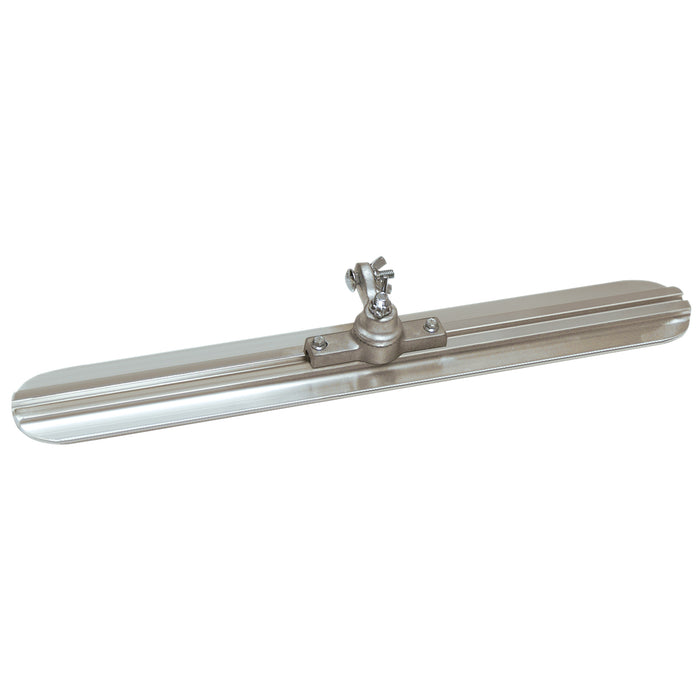 36" x 3-1/4" Round End Extruded Magnesium Walking Float with All-Angle Bracket