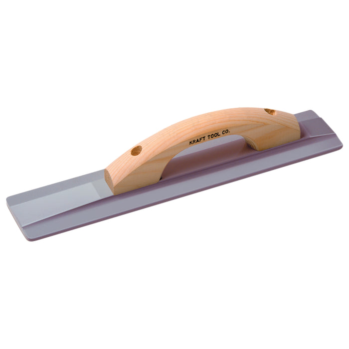 16" x 3-1/4" Square End Magnesium Hand Float with Wood Handle