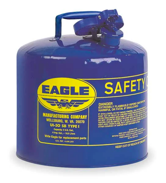 5 Gallon Blue Safety Kerosene Gas Can w/ Funnel
