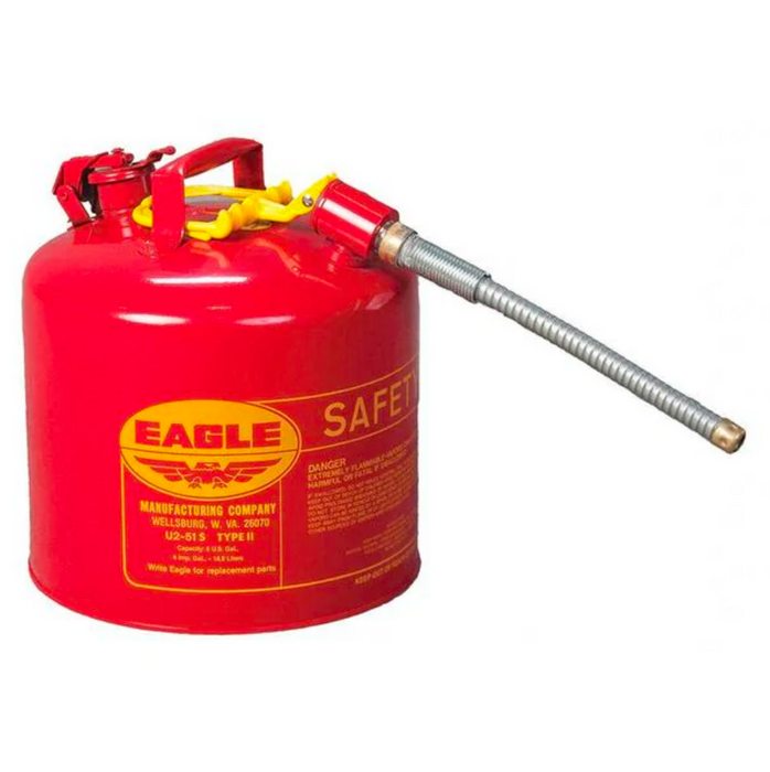 5 Gallon Red Safety Can W/ Flex Spout